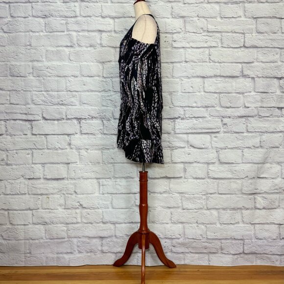 IRO Frigye Black Silk Stained Glass Print Mini Dress - Picture 3 of 6